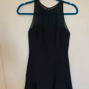 Club Monaco Illusion High Neck Cocktail Dress